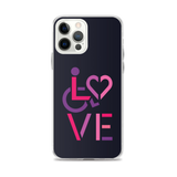 LOVE (for the Special Needs Community) iPhone Case Stacked Design 2 of 3