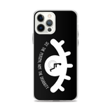 See the Person, Not the Disability (Eyelash Design) Black iPhone Case