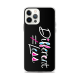 Different Does Not Equal Less (As Seen On Netflix’s Raising Dion) Black iPhone Case