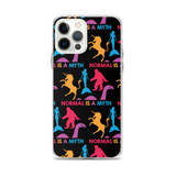 Normal is a Myth (Bigfoot, Mermaid, Unicorn & Loch Ness Monster Pattern) iPhone Case