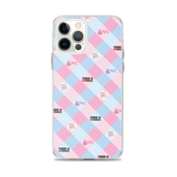 Disability Themed Small Patchwork  iPhone Case) Pastel Colors