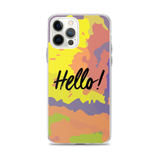 Hello! (Friendly) Colorful iPhone Case