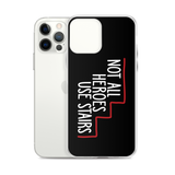 Not All Heroes Use Stairs (Black iPhone Case)