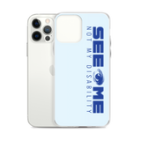 See Me Not My Disability (Halftone) Blue iPhone Case