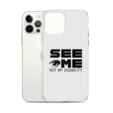 See Me Not My Disability (Halftone) iPhone Case