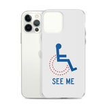 See Me (Not My Disability) White iPhone Case Unisex