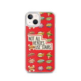 Not All Heroes Use Stairs (iPhone Case) Comic Book Speech Bubbles Pattern