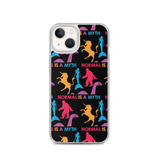 Normal is a Myth (Bigfoot, Mermaid, Unicorn & Loch Ness Monster Pattern) iPhone Case