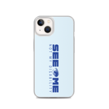 See Me Not My Disability (Halftone) Blue iPhone Case