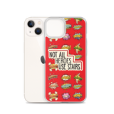 Not All Heroes Use Stairs (iPhone Case) Comic Book Speech Bubbles Pattern