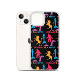 Normal is a Myth (Bigfoot, Mermaid, Unicorn & Loch Ness Monster Pattern) iPhone Case