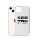 See Me Not My Disability (Halftone) iPhone Case