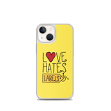 Love Hates Labels (Yellow iPhone Case)