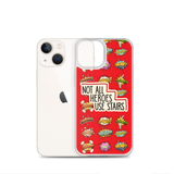 Not All Heroes Use Stairs (iPhone Case) Comic Book Speech Bubbles Pattern