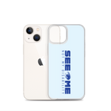 See Me Not My Disability (Halftone) Blue iPhone Case