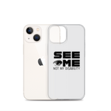 See Me Not My Disability (Halftone) iPhone Case