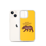 Never Underestimate the power of a Special Needs Papa Bear! iPhone Case