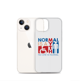 Normal is a Myth (Sign Icons) iPhone Case