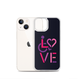 LOVE (for the Special Needs Community) iPhone Case Stacked Design 2 of 3