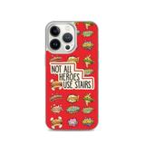 Not All Heroes Use Stairs (iPhone Case) Comic Book Speech Bubbles Pattern