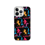 Normal is a Myth (Bigfoot, Mermaid, Unicorn & Loch Ness Monster Pattern) iPhone Case