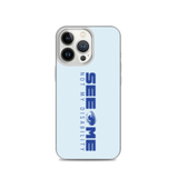 See Me Not My Disability (Halftone) Blue iPhone Case