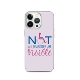 Not All Disabilities are Visible (Pink iPhone Case)