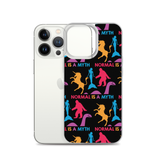 Normal is a Myth (Bigfoot, Mermaid, Unicorn & Loch Ness Monster Pattern) iPhone Case