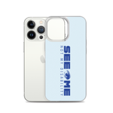 See Me Not My Disability (Halftone) Blue iPhone Case