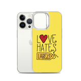 Love Hates Labels (Yellow iPhone Case)