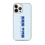 See Me Not My Disability (Halftone) Blue iPhone Case