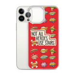 Not All Heroes Use Stairs (iPhone Case) Comic Book Speech Bubbles Pattern
