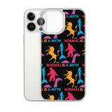 Normal is a Myth (Bigfoot, Mermaid, Unicorn & Loch Ness Monster Pattern) iPhone Case