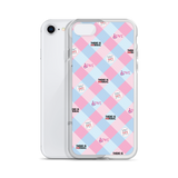 Disability Themed Small Patchwork  iPhone Case) Pastel Colors