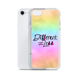 Different Does Not Equal Less (As Seen on Netflix's Raising Dion) Colorful iPhone Case