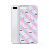 Disability Themed Small Patchwork  iPhone Case) Pastel Colors