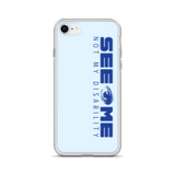 See Me Not My Disability (Halftone) Blue iPhone Case