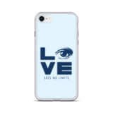 Love Sees No Limits (Halftone Stacked Design, iPhone Case)