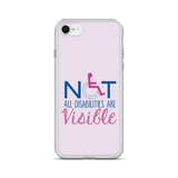 Not All Disabilities are Visible (Pink iPhone Case)