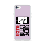 Swipe Left on Ableism (Pink iPhone Case)