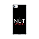 Not Invisible (Black iPhone Case)