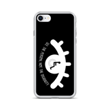 See the Person, Not the Disability (Eyelash Design) Black iPhone Case