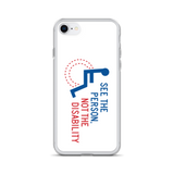 See the Person, Not the Disability (White iPhone Case)