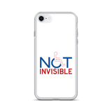Not Invisible (White iPhone Case)