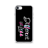 Different Does Not Equal Less (As Seen On Netflix’s Raising Dion) Black iPhone Case