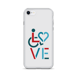 LOVE (for the Special Needs Community) iPhone Case Stacked Design 3 of 3