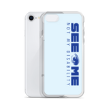 See Me Not My Disability (Halftone) Blue iPhone Case