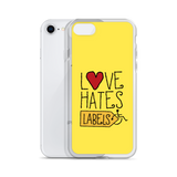 Love Hates Labels (Yellow iPhone Case)