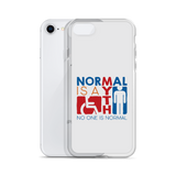 Normal is a Myth (Sign Icons) iPhone Case
