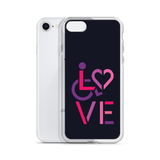 LOVE (for the Special Needs Community) iPhone Case Stacked Design 2 of 3